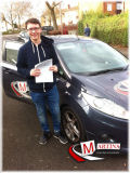 Brad Passed with Martins Driving Academy